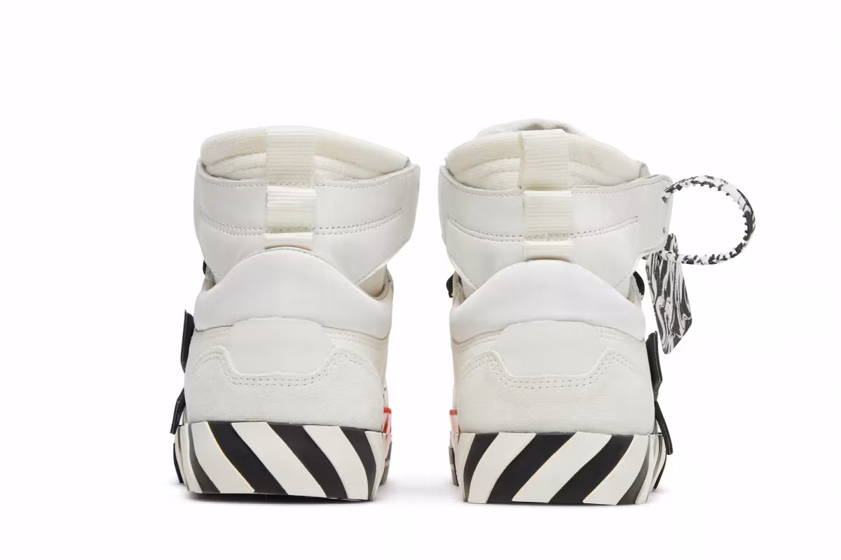Off-White Vulc Sneaker High White Black, view 7