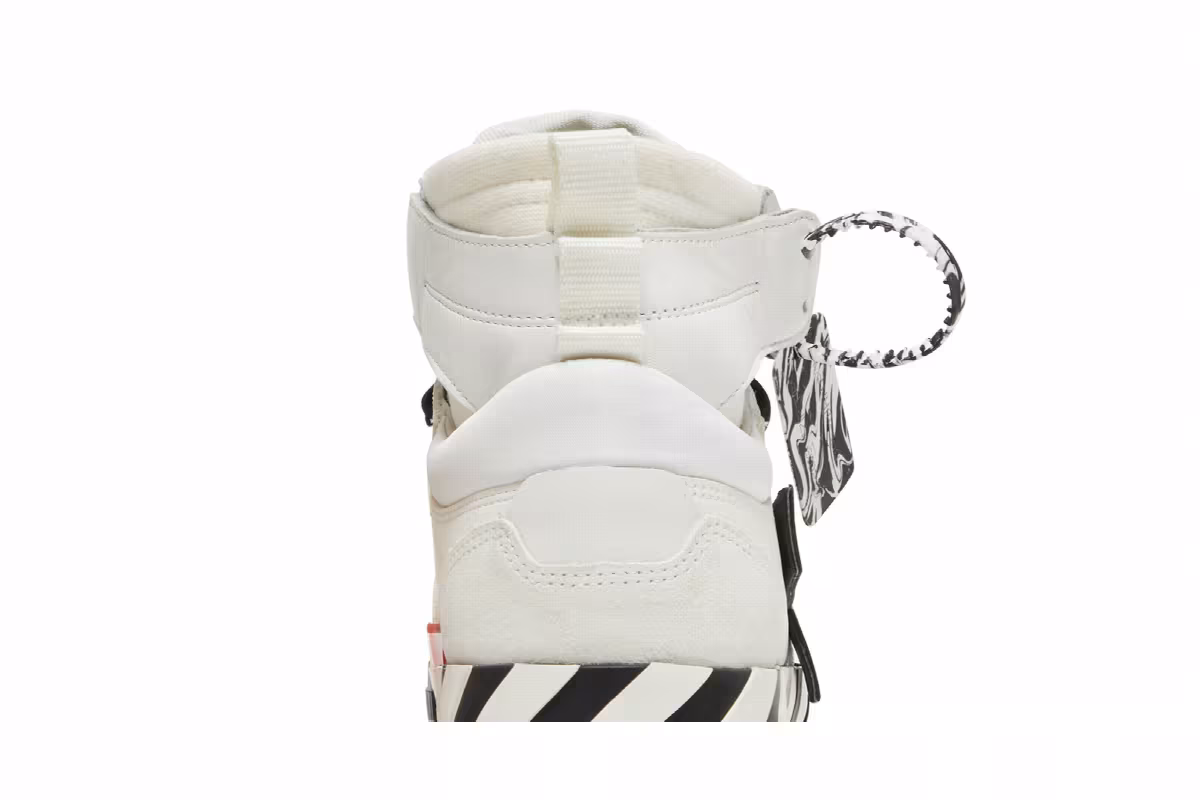 Off-White Vulc Sneaker High White Black, view 8