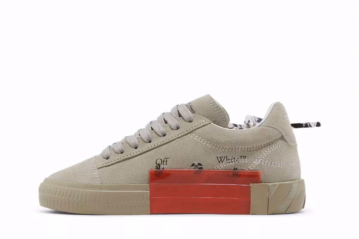 Off-White Women's Vulc Sneaker Dark Beige, view 4