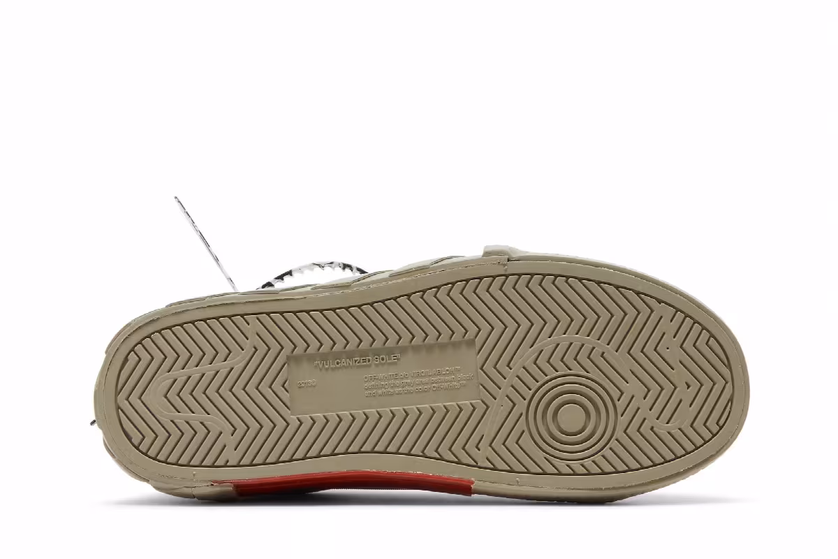 Off-White Women's Vulc Sneaker Dark Beige, view 5