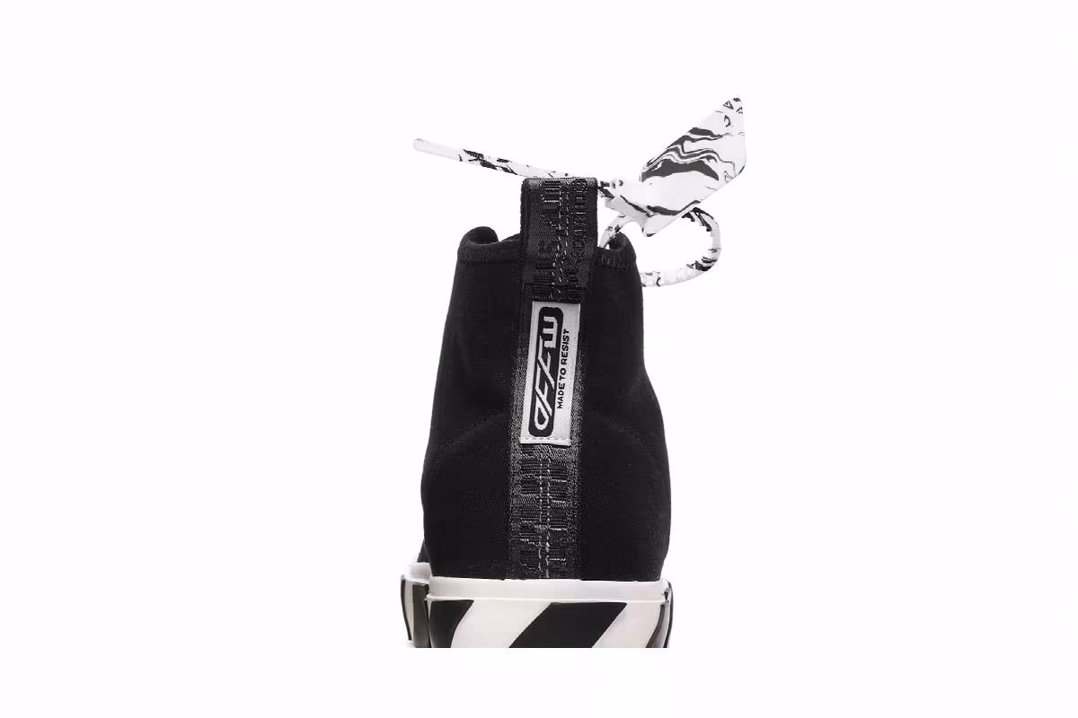 Off-White Vulc Sneaker Mid Black White, view 8