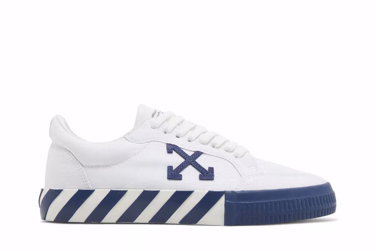 Off-White Vulc Sneaker White Navy Blue, view 2