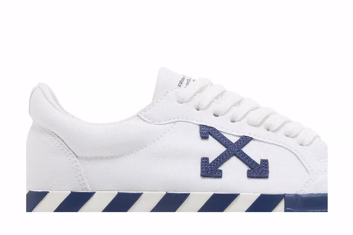 Off-White Vulc Sneaker White Navy Blue, view 3