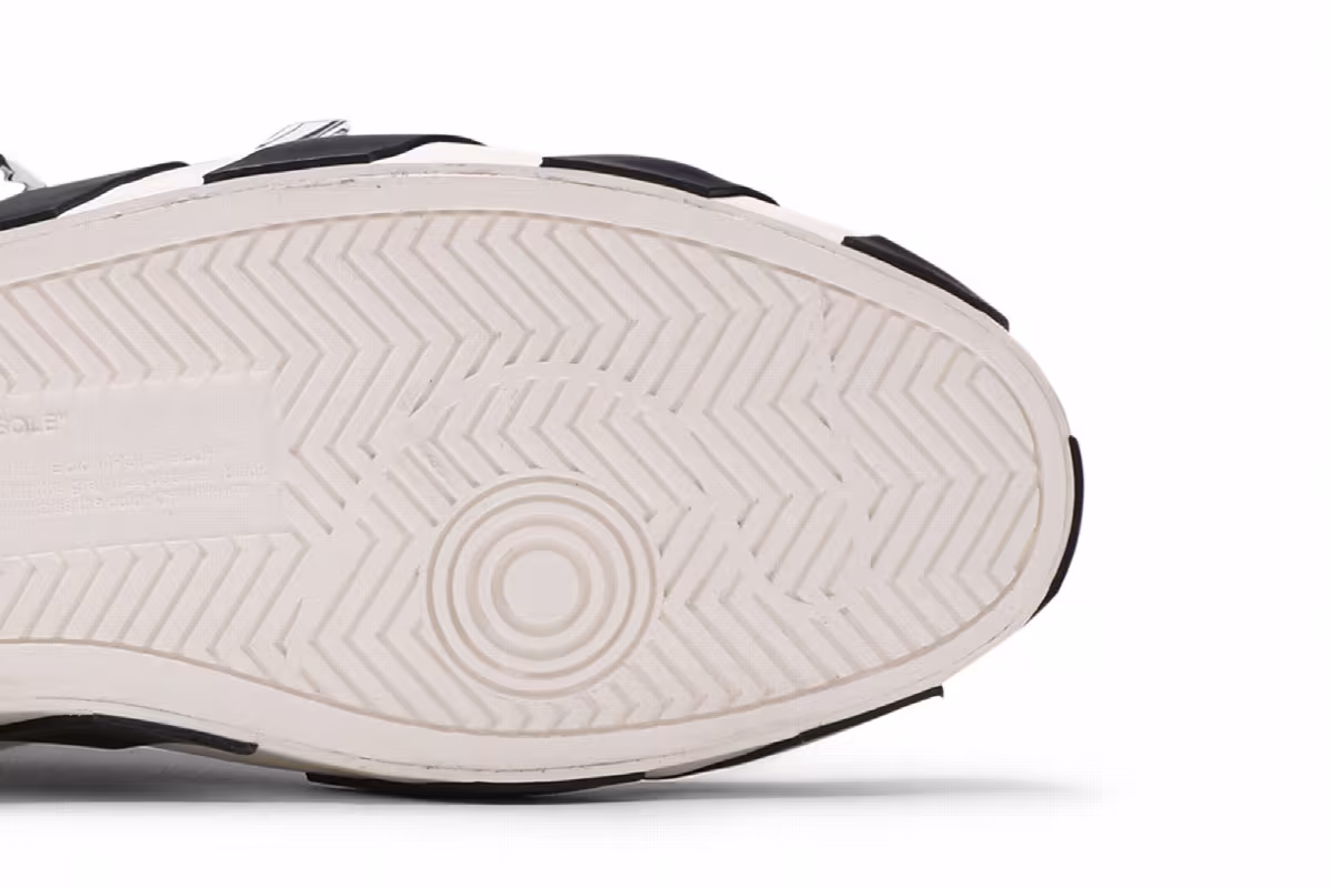 Off-White Vulc Sneaker Mid White Black, view 6