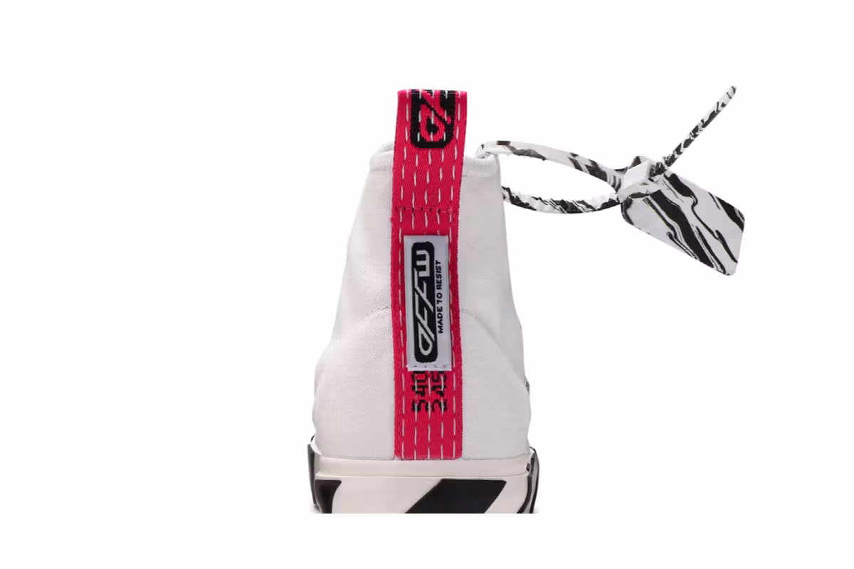 Off-White Vulc Sneaker Mid White Black, view 8