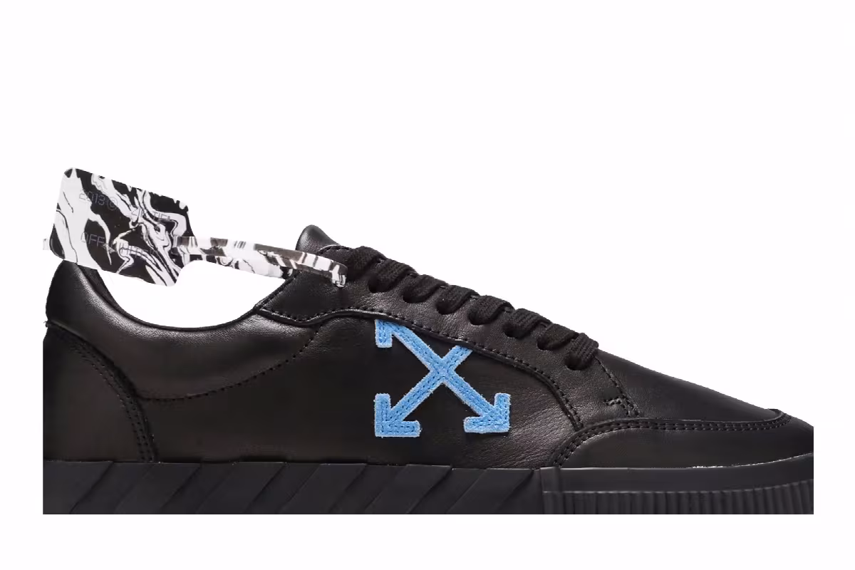 Off-White Vulc Sneaker Low Black Blue, view 3