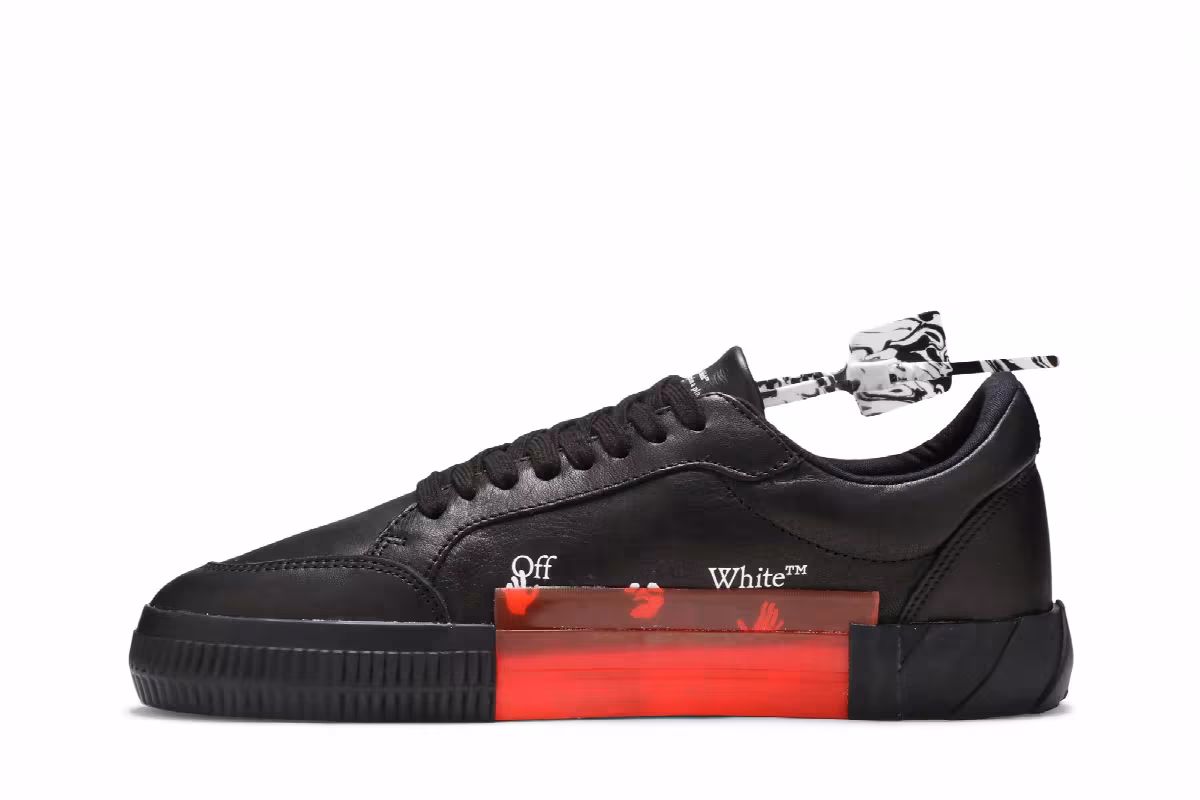 Off-White Vulc Sneaker Low Black Blue, view 4