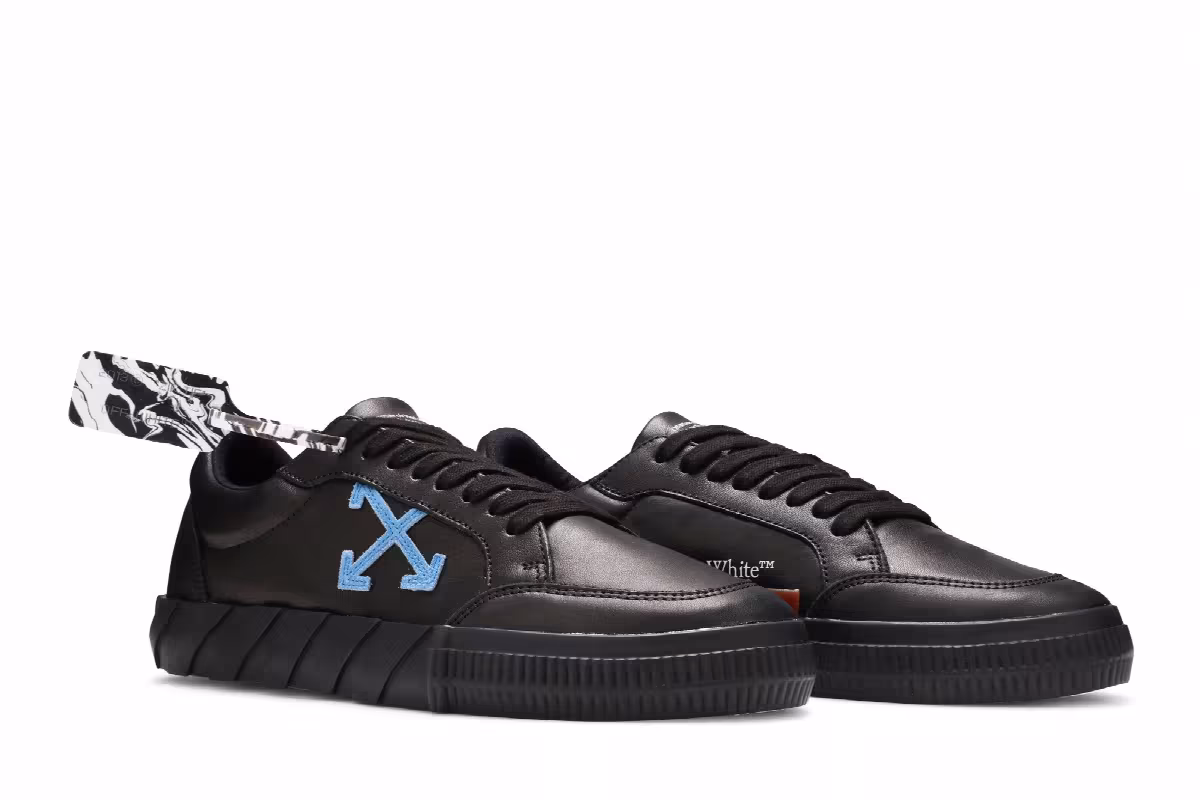 Off-White Vulc Sneaker Low Black Blue, view 9