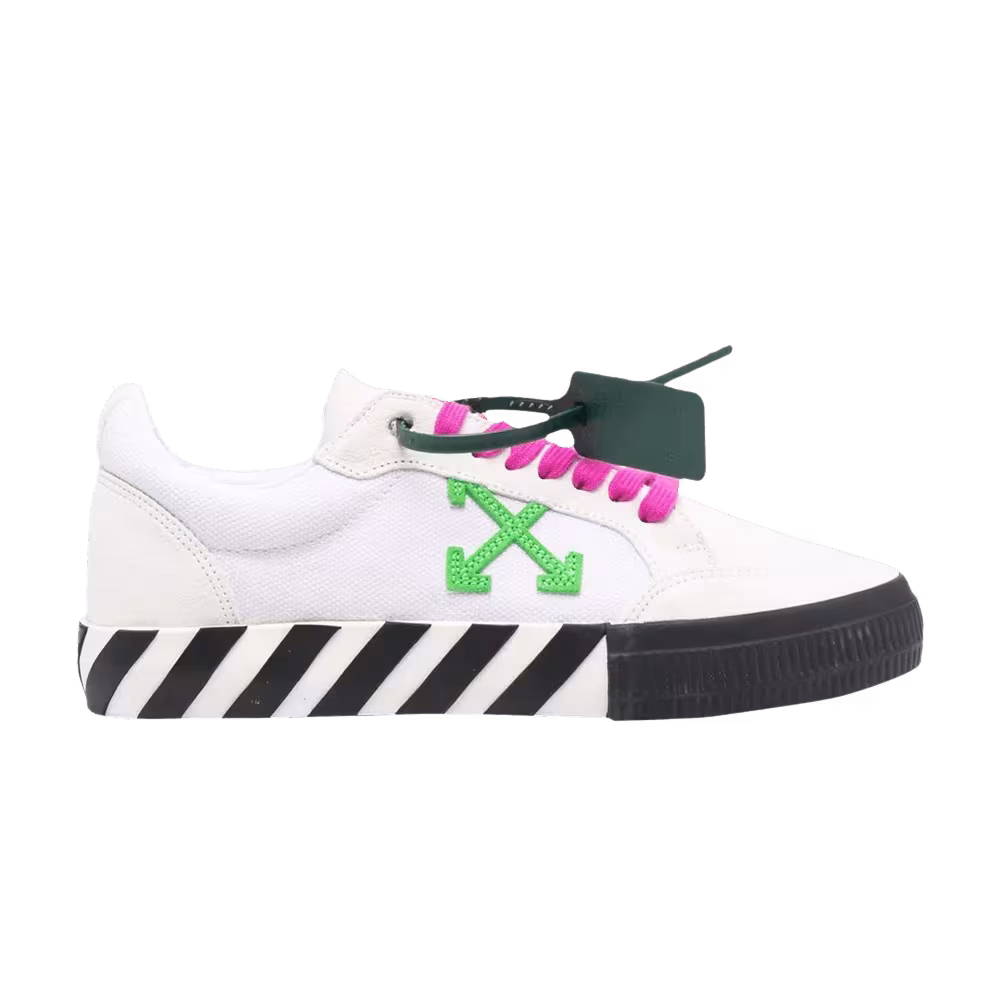 Off-White Vulc Sneaker White Green Fuchsia