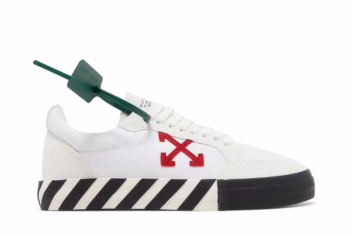Off-White Vulc Sneaker White Red, view 2