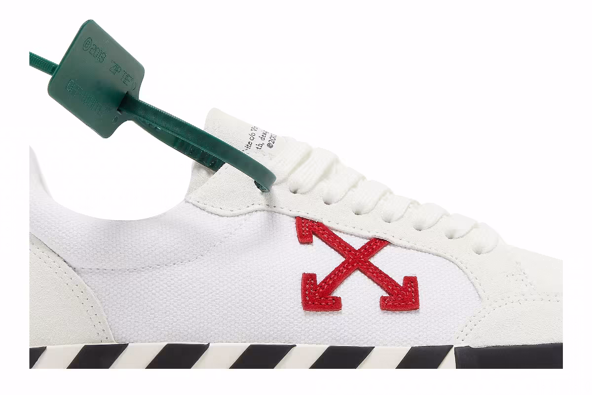 Off-White Vulc Sneaker White Red, view 3