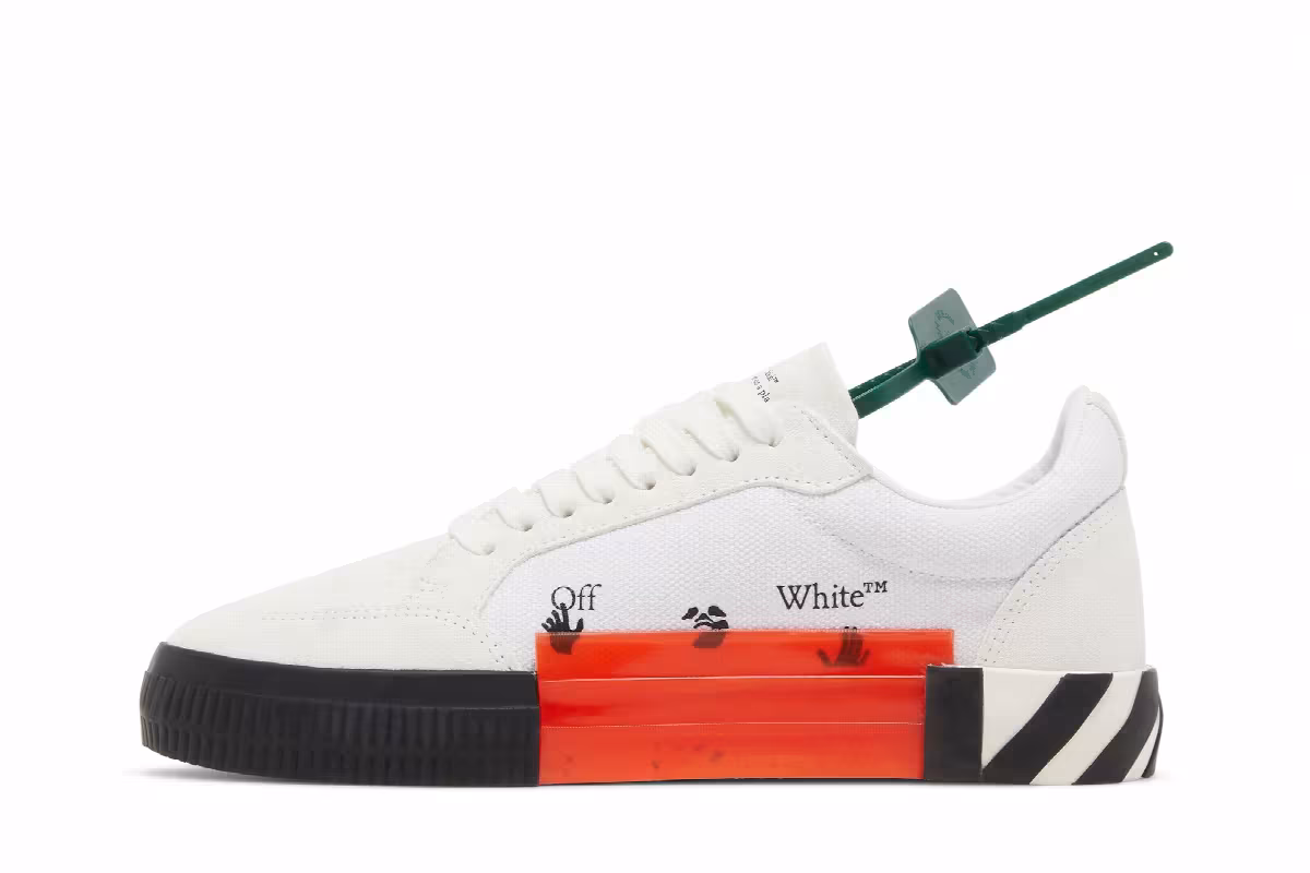 Off-White Vulc Sneaker White Red, view 4