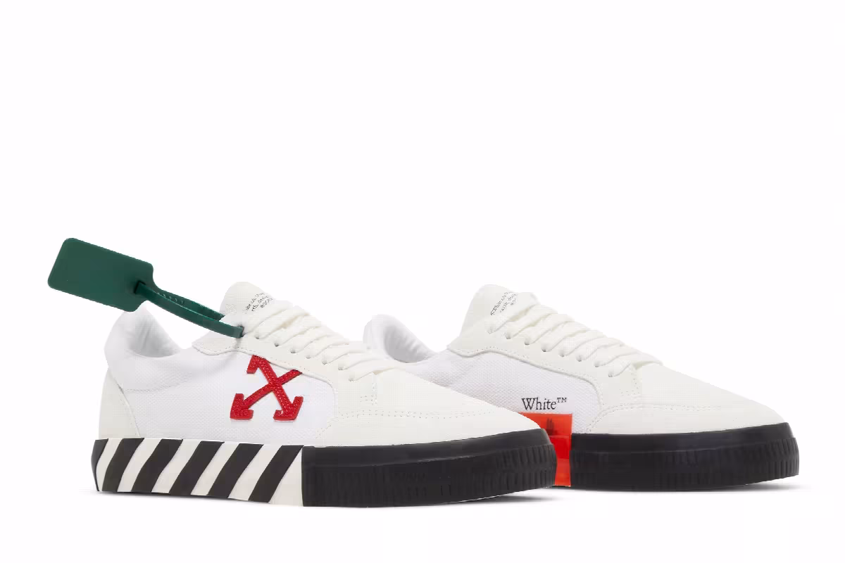 Off-White Vulc Sneaker White Red, view 9