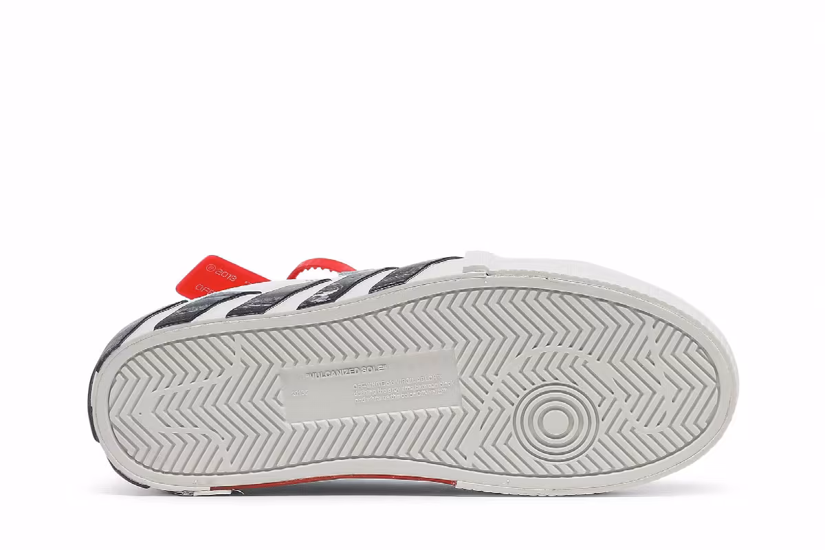 Off-White Women's Vulc Sneaker White Black, view 5