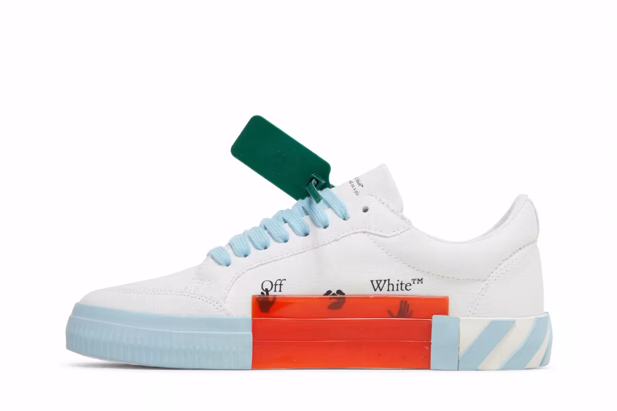 Off-White Vulc Sneaker White Light Blue, view 4