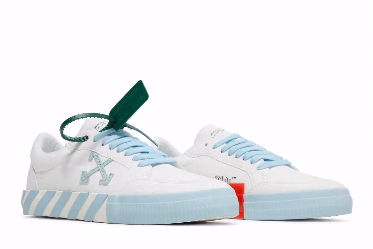 Off-White Vulc Sneaker White Light Blue, view 9