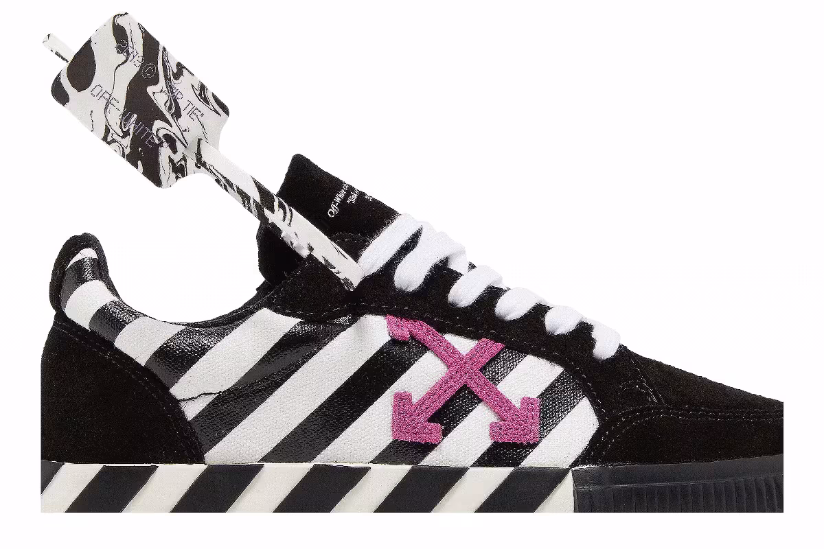 Off-White Women's Vulc Sneaker Black Violet, view 3