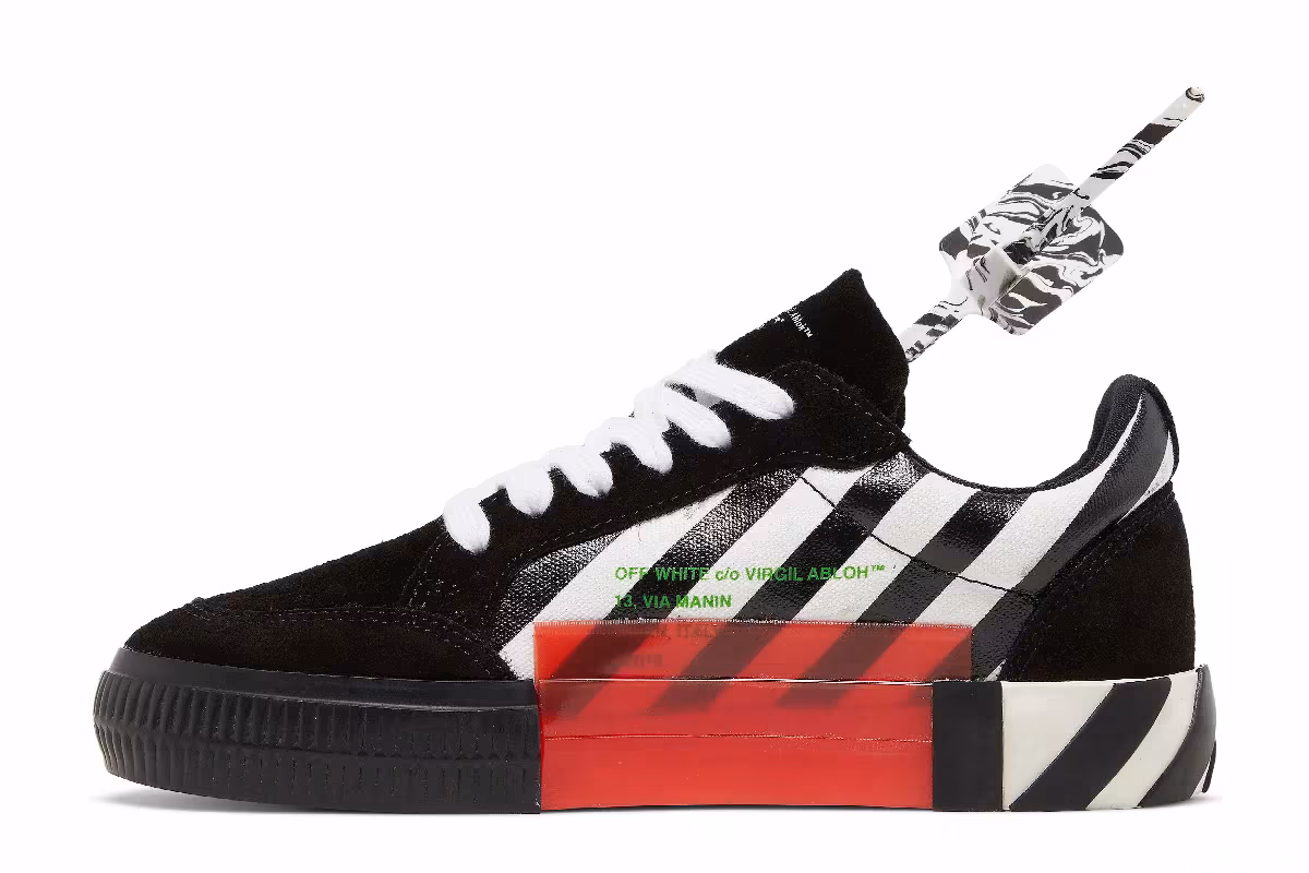 Off-White Women's Vulc Sneaker Black Violet, view 4