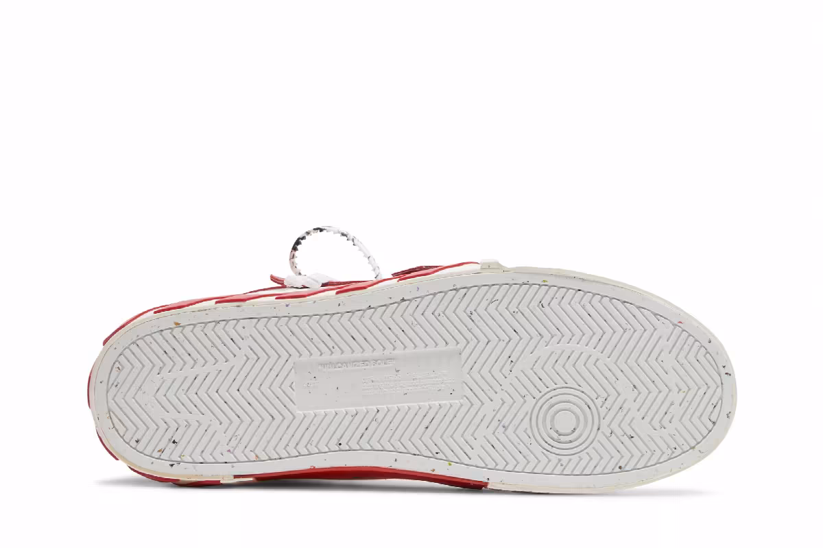 Off-White Vulc Sneaker High White Red, view 5