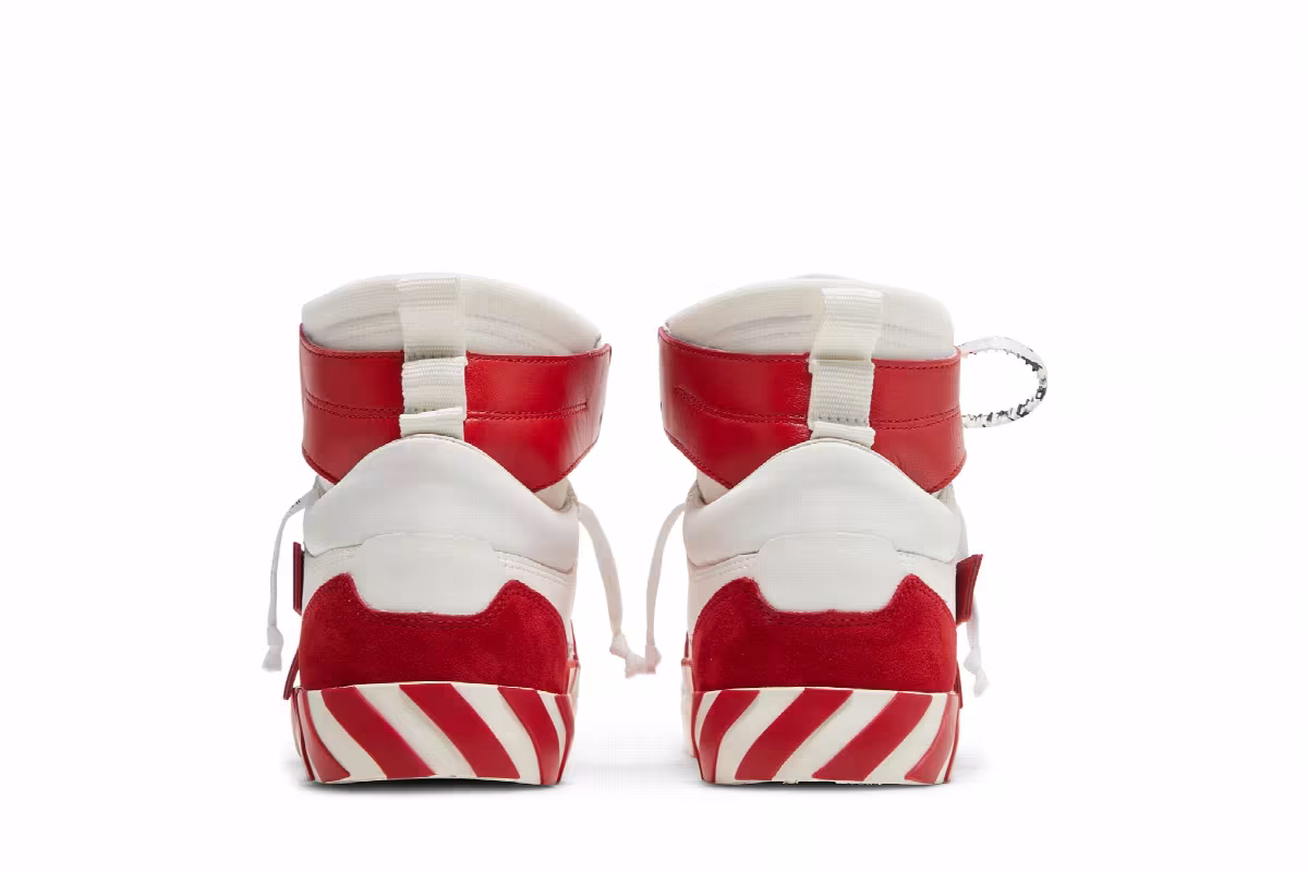 Off-White Vulc Sneaker High White Red, view 7