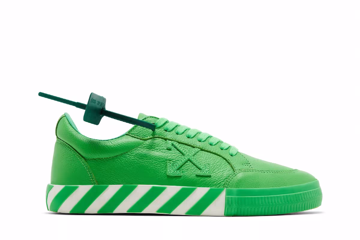 Off-White Vulc Sneaker Lime Green, view 2