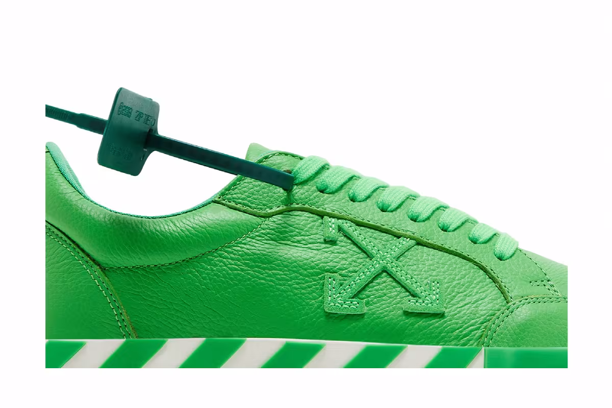 Off-White Vulc Sneaker Lime Green, view 3