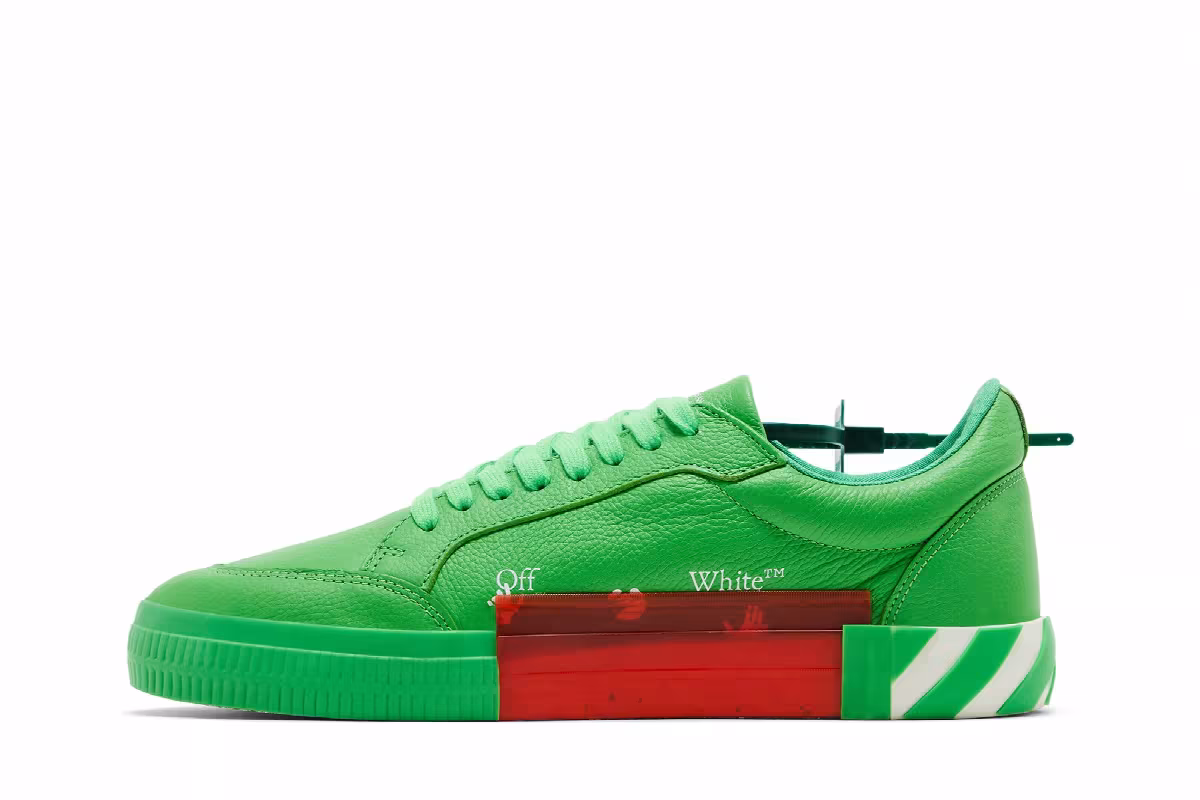 Off-White Vulc Sneaker Lime Green, view 4