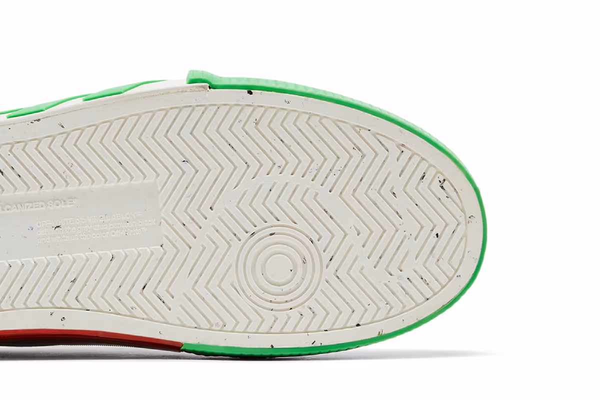 Off-White Vulc Sneaker Lime Green, view 6