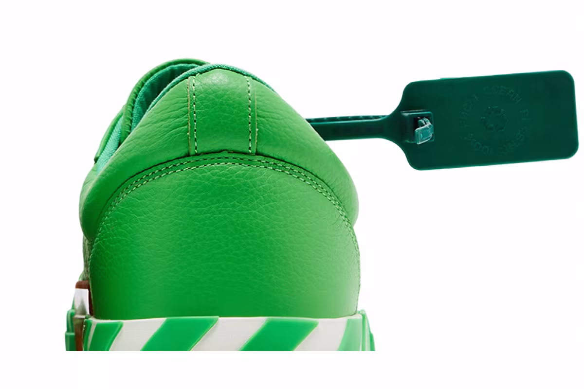 Off-White Vulc Sneaker Lime Green, view 8