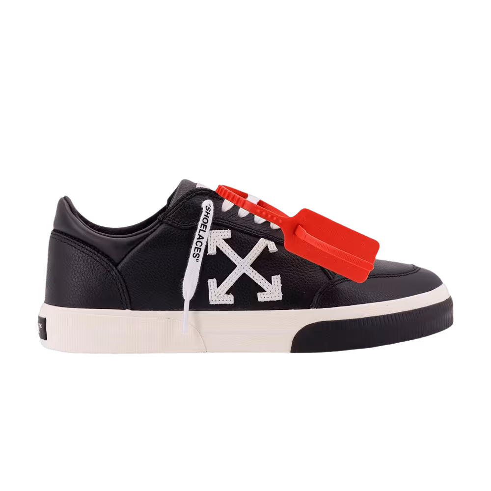 Off-White Vulcanized Leather Sneaker Black White