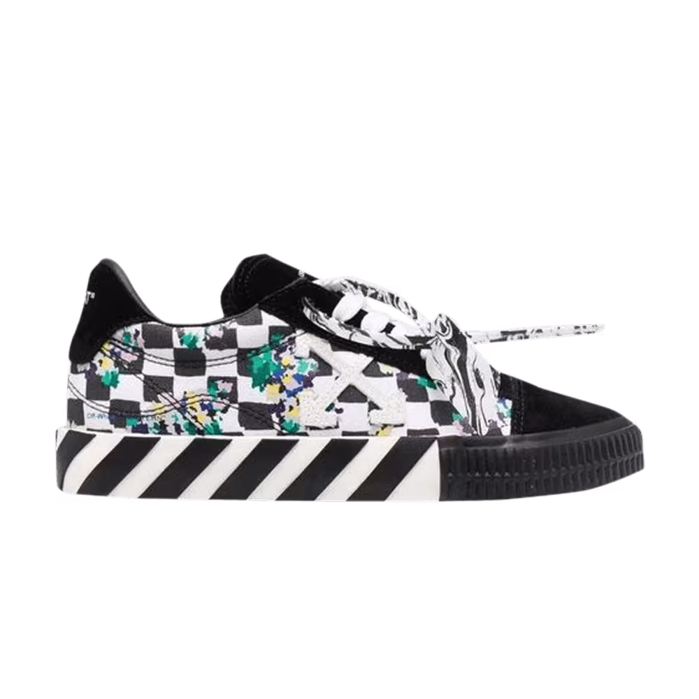 Off-White Women's Vulc Sneaker Black White Check Digi Camo