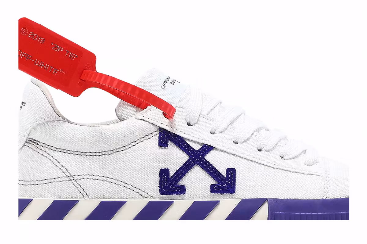 Off-White Women's Vulc Sneaker White Violet, view 3