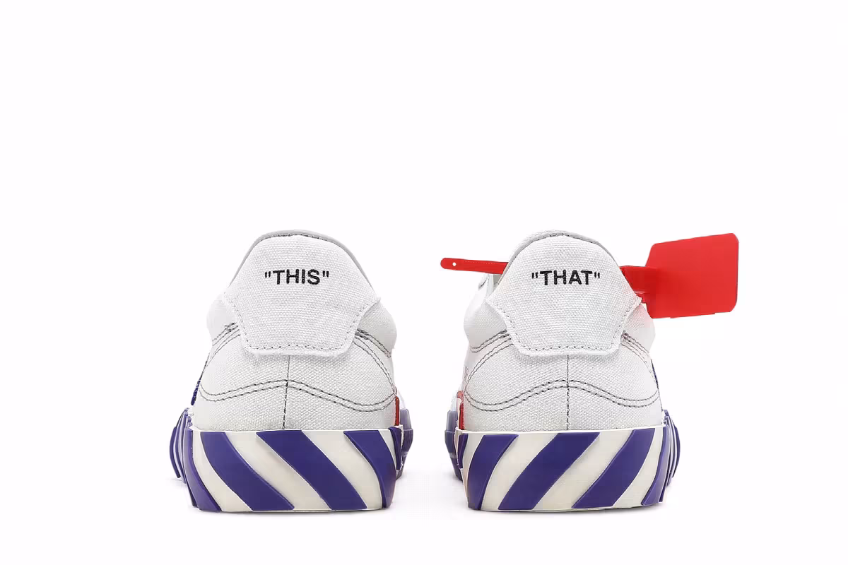 Off-White Women's Vulc Sneaker White Violet, view 7