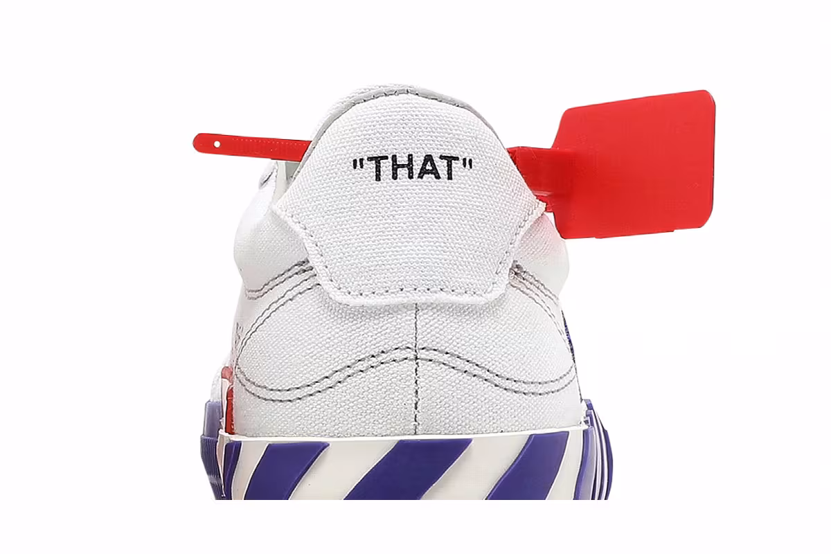 Off-White Women's Vulc Sneaker White Violet, view 8