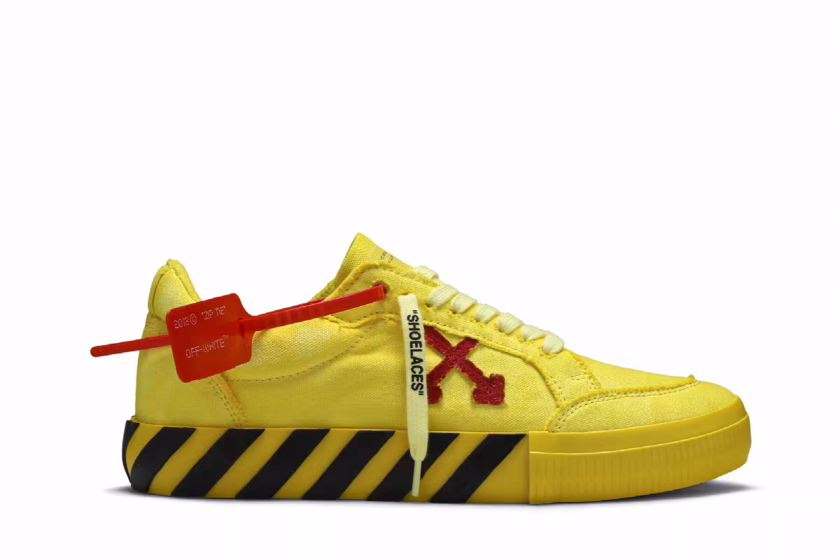 Off-White Vulc Sneaker Yellow Red, view 2