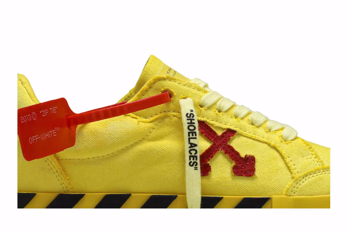 Off-White Vulc Sneaker Yellow Red, view 3