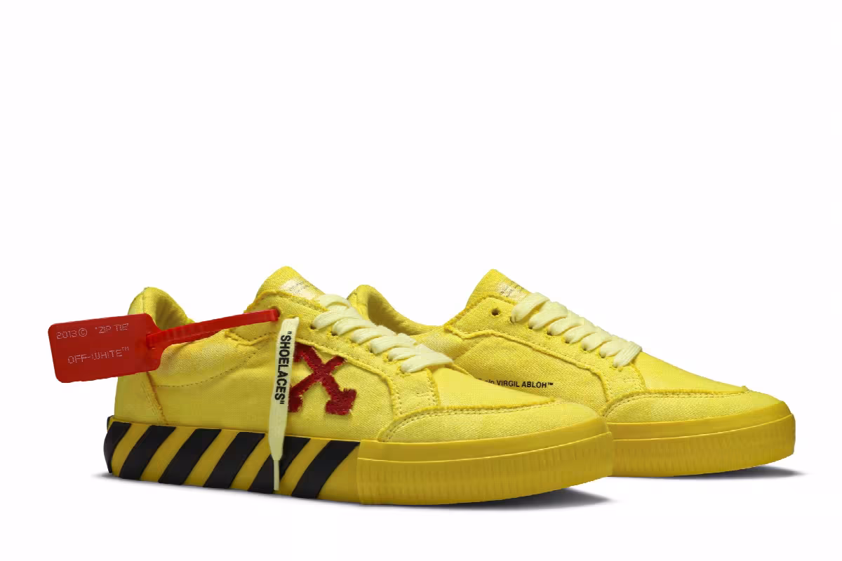 Off-White Vulc Sneaker Yellow Red, view 9