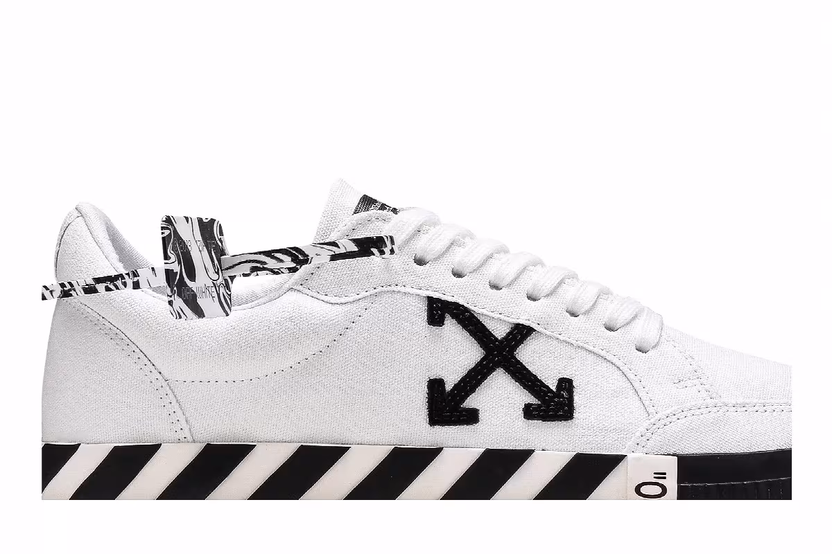 Off-White Vulc Sneaker Low White Black, view 3