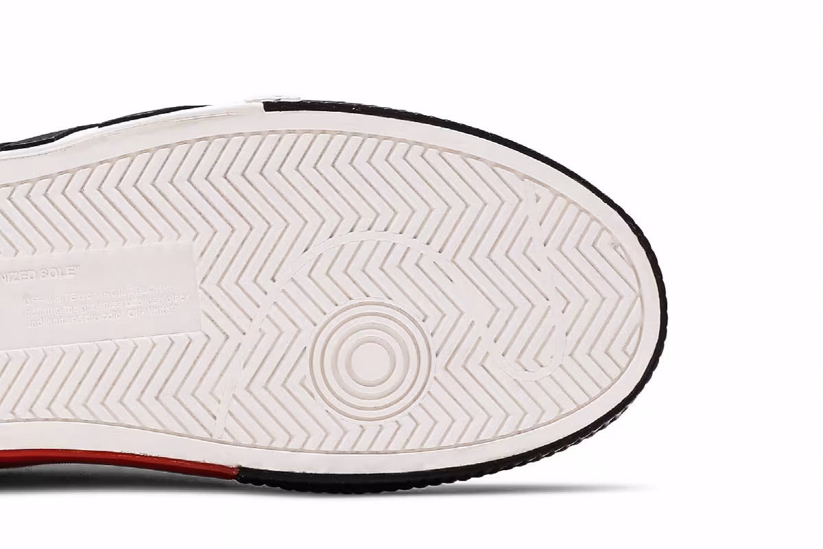 Off-White Vulc Sneaker Low White Black, view 6