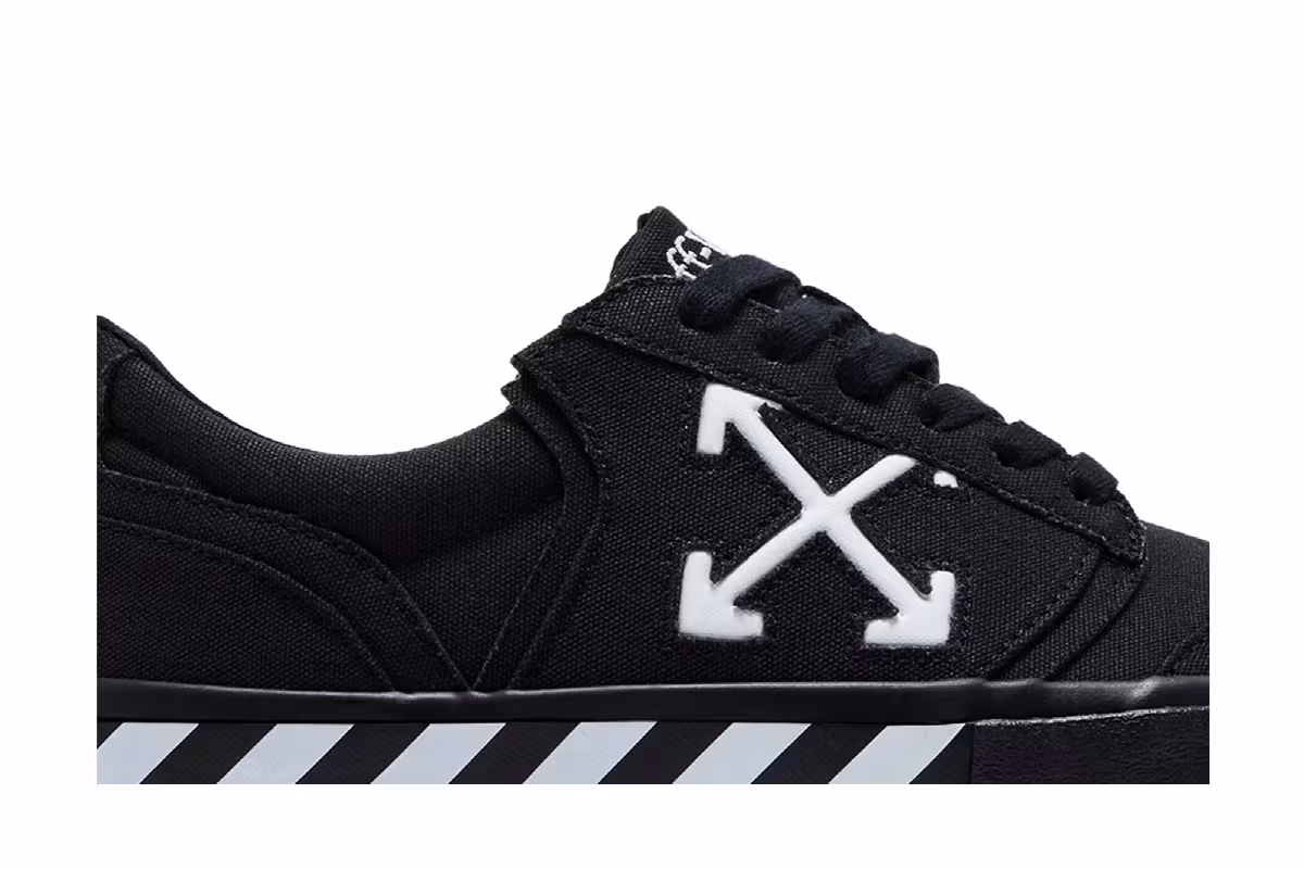 Off-White Vulc Undercut Sneaker Black White, view 3