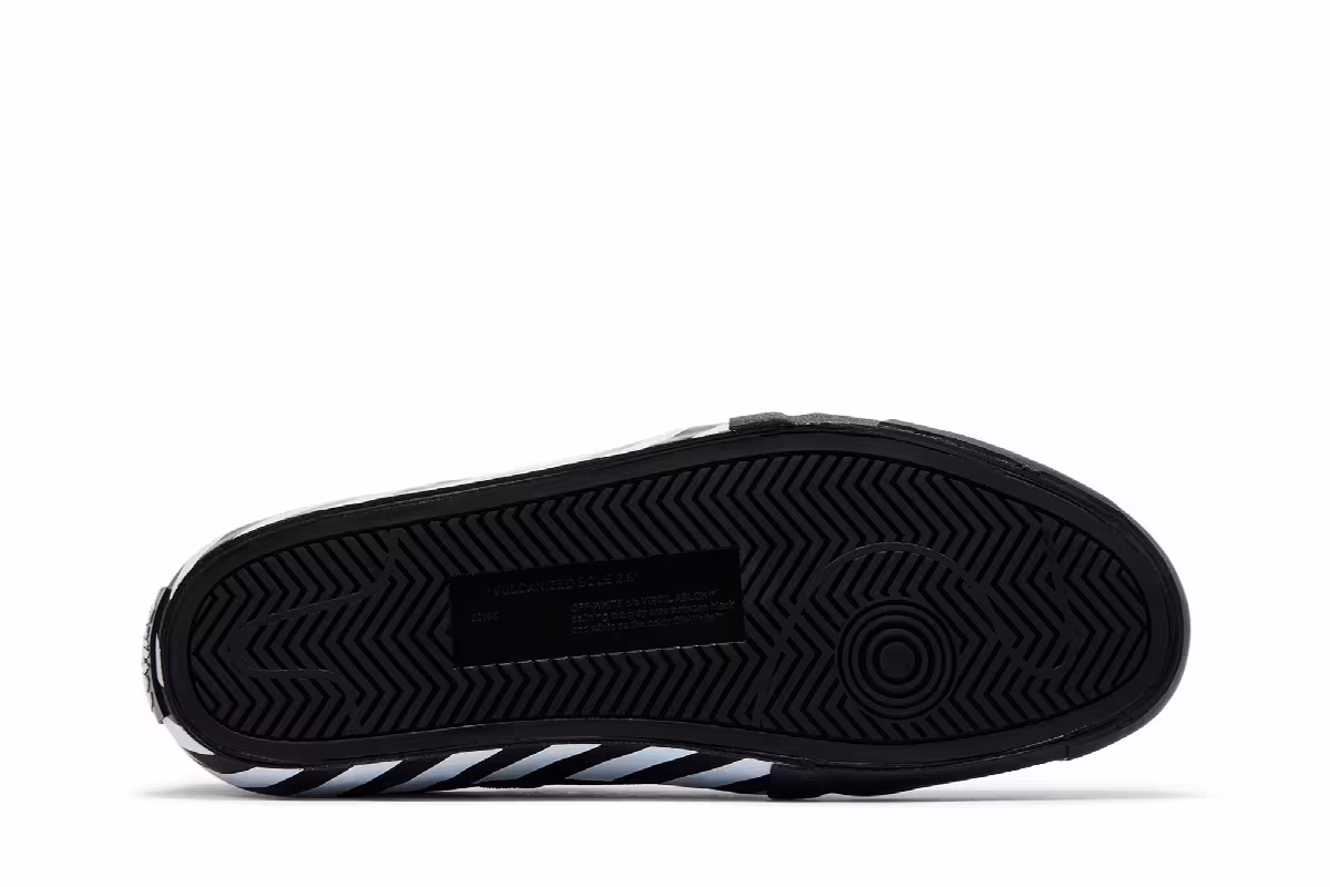 Off-White Vulc Undercut Sneaker Black White, view 5