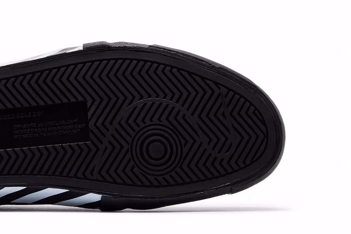 Off-White Vulc Undercut Sneaker Black White, view 6