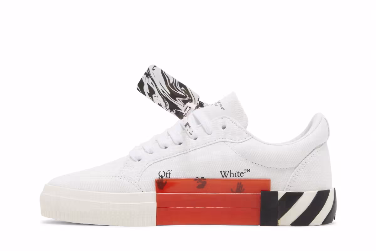 Off-White Women's Vulc Sneaker White Pink 2022, view 4
