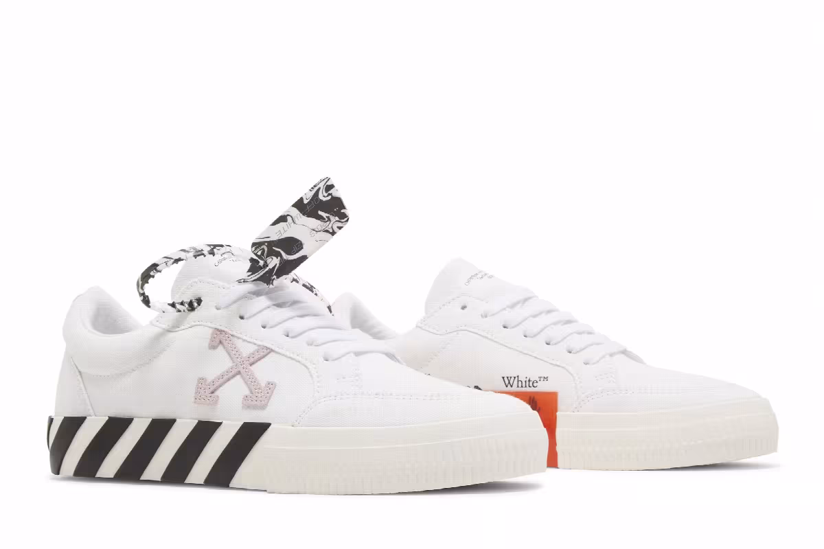 Off-White Women's Vulc Sneaker White Pink 2022, view 9