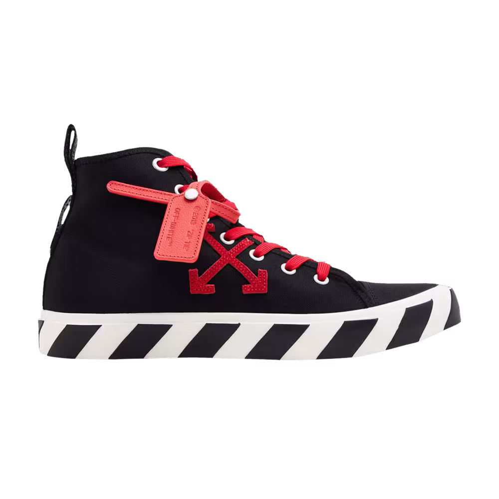 Off-White Vulcanized Mid Black Red