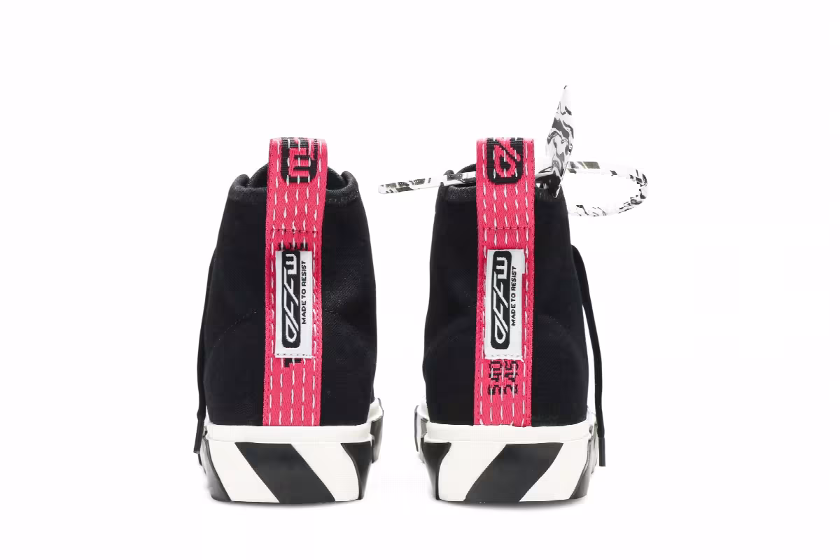 Off-White Vulc Sneaker Mid Black White, view 7