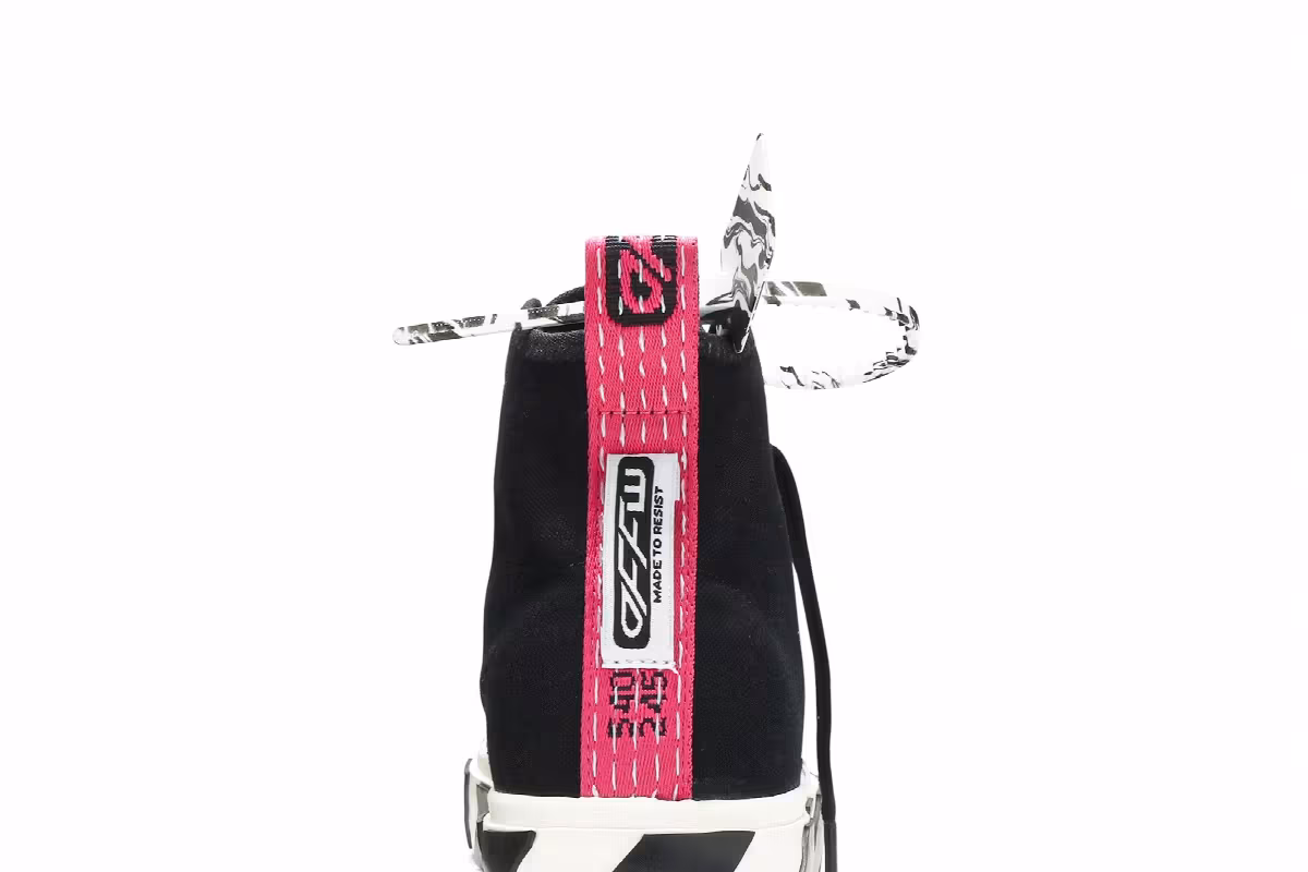 Off-White Vulc Sneaker Mid Black White, view 8