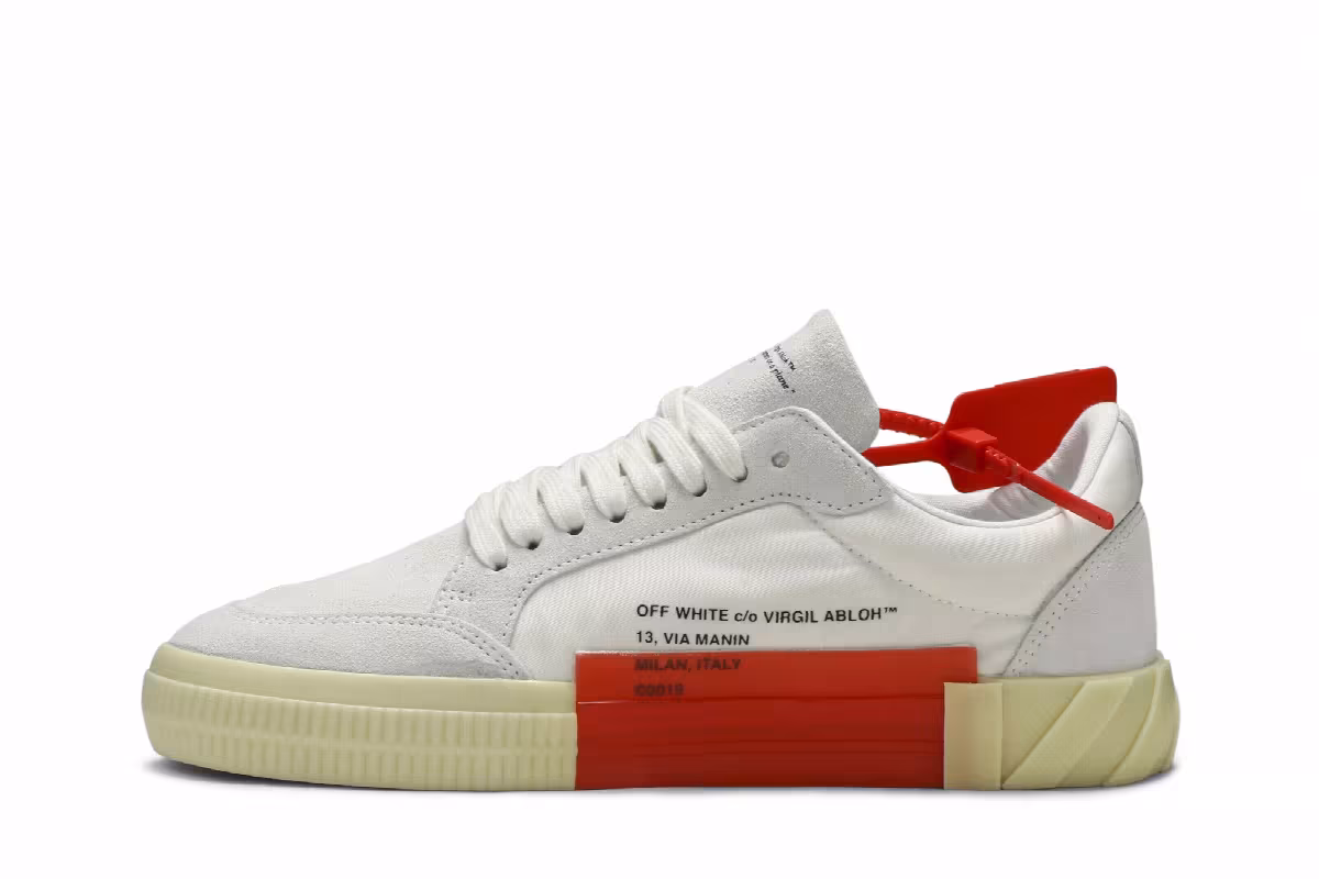 Off-White Vulc Sneaker White, view 4