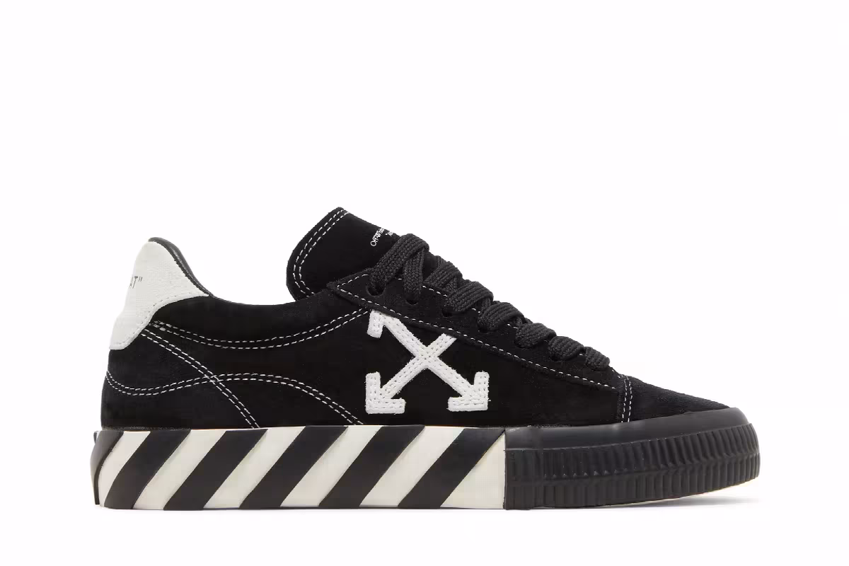 Off-White Women's Vulc Sneaker Black White, view 2