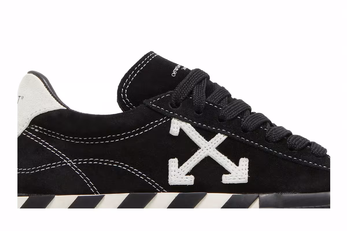 Off-White Women's Vulc Sneaker Black White, view 3